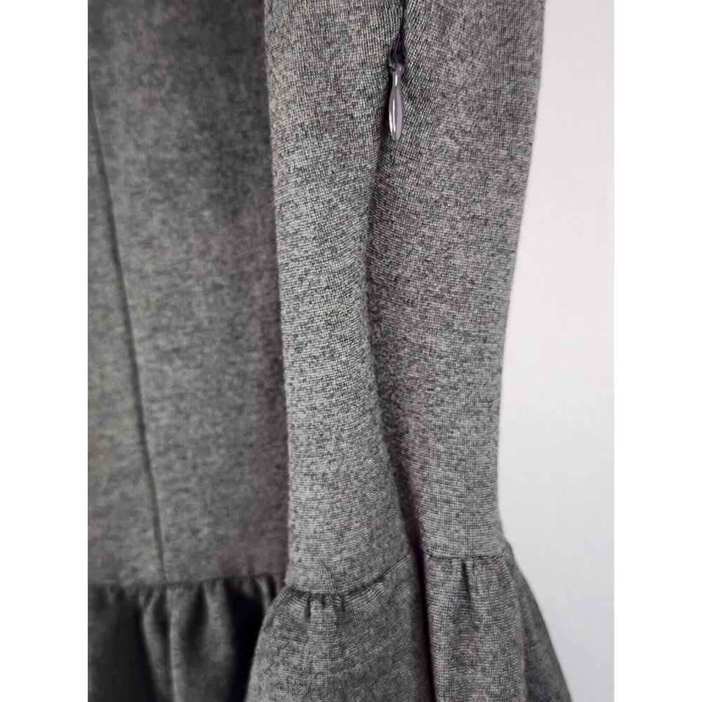 Madewell Dress Womens Small Dark Gray Stretch Pleated Classic Fit & Flare Mini - Picture 11 of 14